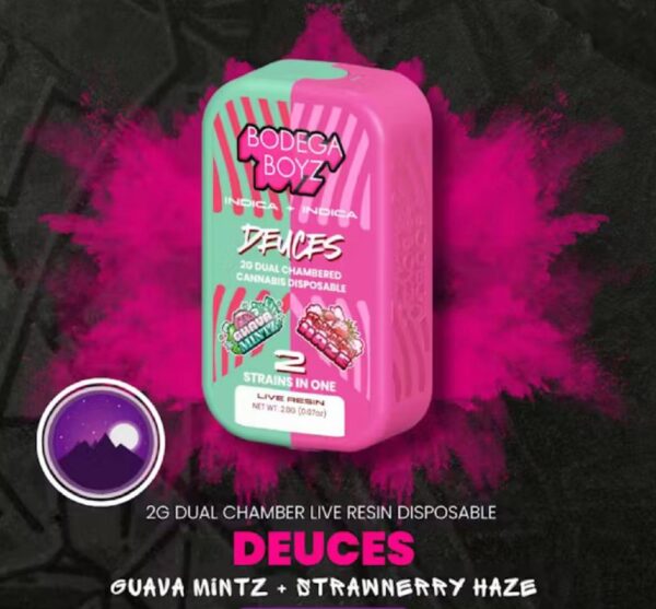 BODEGABOYZ GUAVA MINTZ X STRAWBERRY HAZE DISPOSABLE